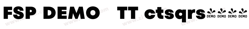 FSP DEMO   TT ctsqrs字体转换
